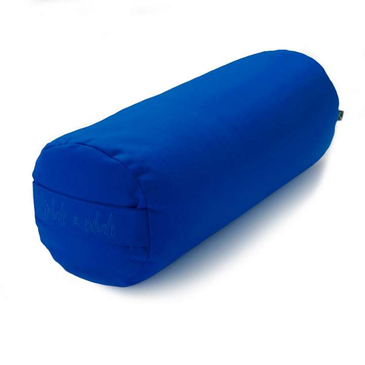 Priser på Yoga pølle m. bomulds Kapok, Asana (Blå)