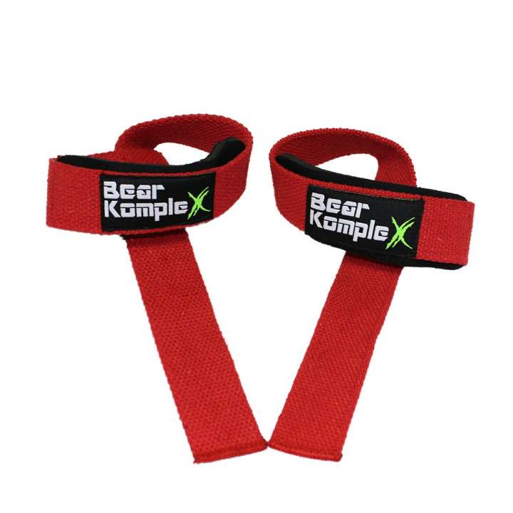 Priser på Bear KompleX Lifting Straps Rød - neopren straps af holdbar kvalitet. Crossfit udstyr, til vægtløftning og styrketræning