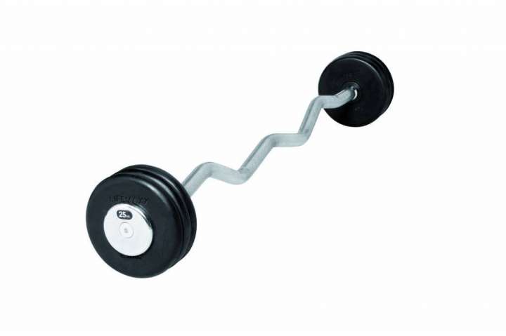 Priser på Lifemaxx EZ Vægtstang (24 kg) - curl vægtstang med faste skiver. Perfekt til biceps- og triceps øvelser.