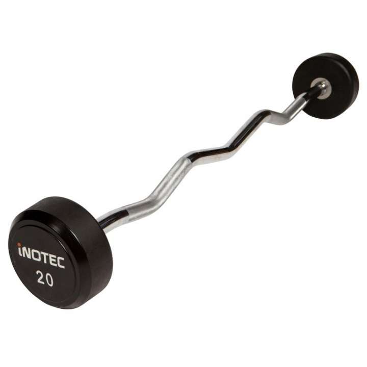Priser på Inotec CPU Curl Vægtstang (35 kg) - curl vægtstang, faste skiver. Utrolig slidstærk. Perfekt til biceps- og triceps øvelser.