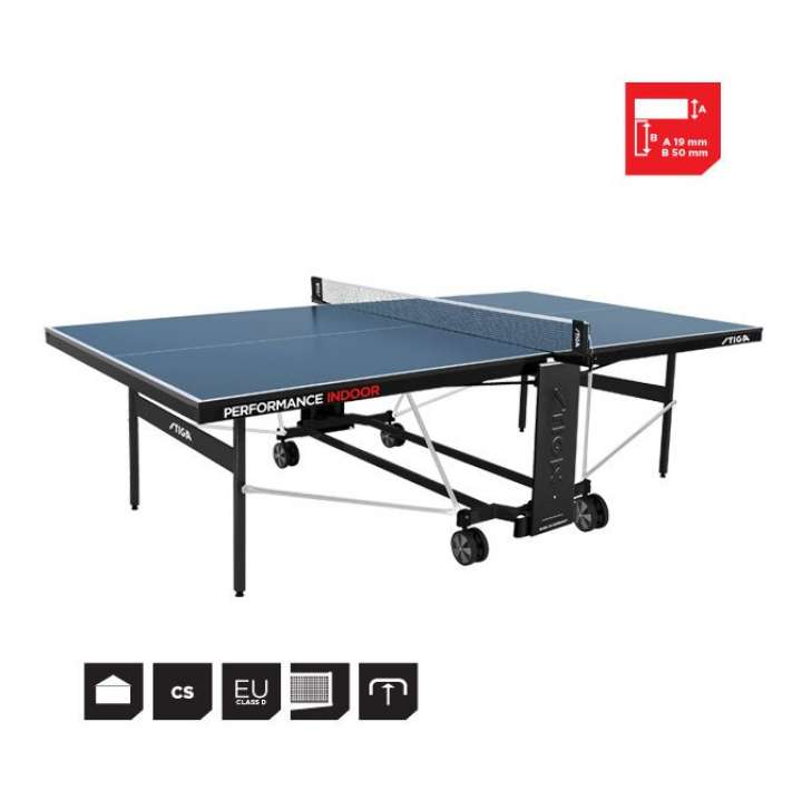 Priser på Stiga Performance Indoor Bordtennisbord - Inklusiv Fragt.